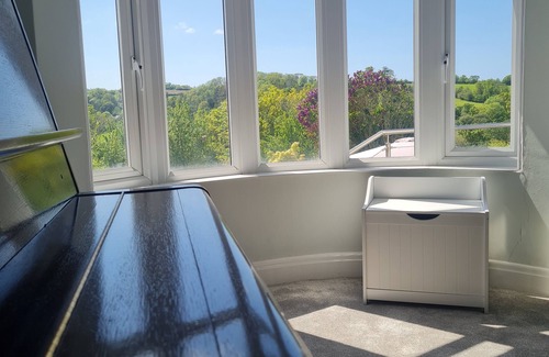 Bishops Tawton House | Large family home, stunning views and massive sunny terrace - close to beaches!