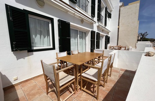 Fornells Ski Chalet | Large house with shared pool near the sea