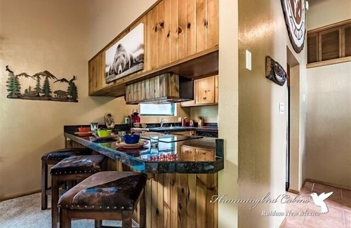 Ruidoso Cabin | Lazy Bear Lodge: 'Relaxation achieved' with hot tub.