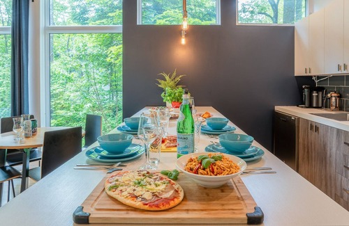 Saint-Basile Cottage | ⭐ Le Marco-Polo de Portneuf : Open to nature 🔭 Private SPA Swimming pool Sauna ⭐