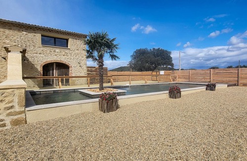 Suze-la-Rousse Cottage | Le Mas du Couchant, Gîte "Hortensia", swimming pool, petanque ground