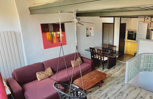 Quartier du Panier Apartment | Le Panier- Superb duplex with sea view, terrace and spa bath