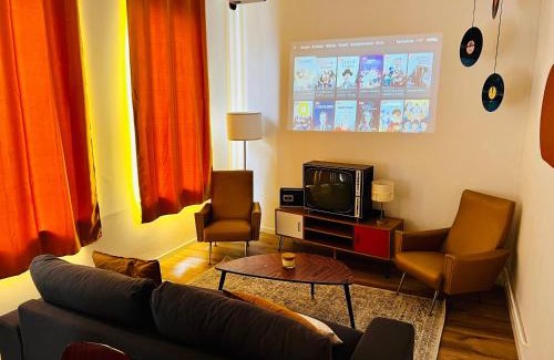 Boulogne-Centre Apartment | Le Vintage 70's, 4 à 6 pers, centre-ville