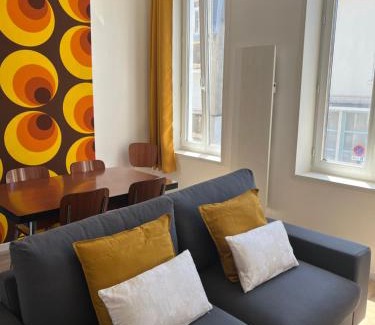 Boulogne-Centre Apartment | Le Vintage 70's, 4 à 6 pers, centre-ville