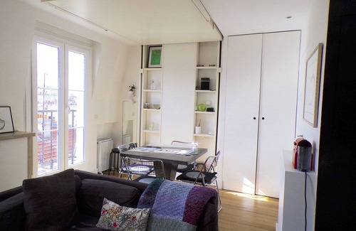 Latin Apartment | Left Bank Roof Top Luxembourg Gardens Eiffel Towers views