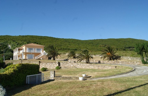 Santa-Severa Apartment | Les Cyprès - View to the sea and Harbor of Santa Severa, in Corsican Cape