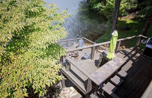 Santeetlah House | Light-filled custom Lake Front Home! GREAT FALL DATES AVAILABLE!