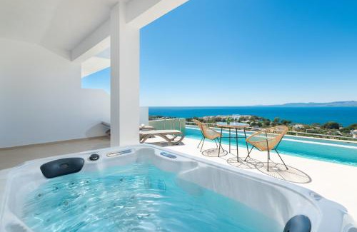 Pefkos Apartment | Lindos Nest with Private Heated pool