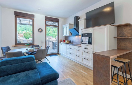 Weinheim Apartment | LiT LiVING Luxury Penthouse - terrace - Box Spring