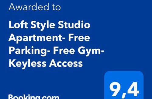 Old Town Apartment | Loft Style Studio Apartment- Free Parking- Free Gym- Keyless Access