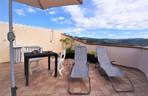 Costarainera Apartment | Loft with stunning sea view terrace | Ap20