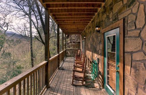 Gatlinburg House | Log Inn, 5 bed 3 bath group cabin in Gatlinburg with game room and hot tub, seasonal resort pool