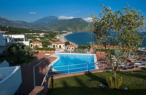 Villammare Apartment | Loggia Appartment with large sea view terrace and swimming pool