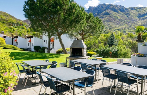 Sonvico Apartment | Lovely apartment for 4 guests with pool, WIFI, TV and patio
