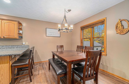 Thompsonville House | Lovely home near Crystal Mountain Resort with game room, private hot tub, sauna