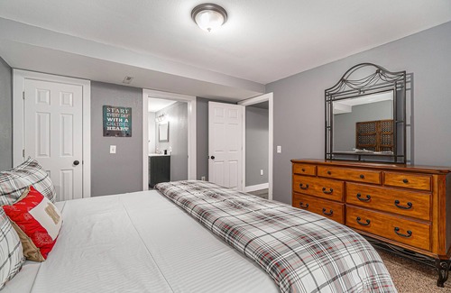 Thompsonville House | Lovely home near Crystal Mountain Resort with game room, private hot tub, sauna