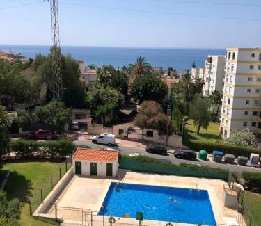 La Cala del Moral Apartment | Lovely studio with seaview 700m from the beach