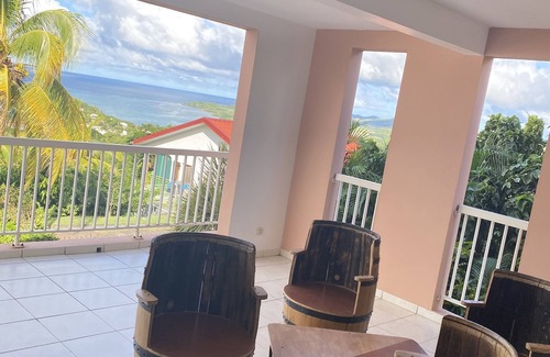 Tartane House | Lower villa with magnificent sea view