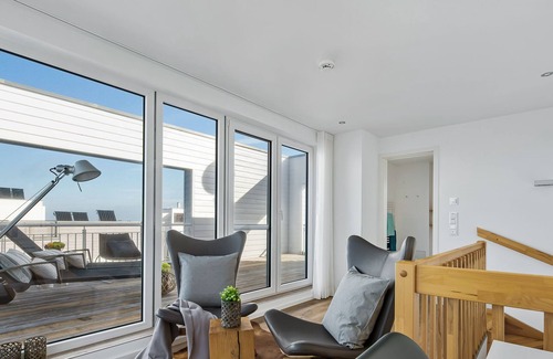 Olpenitz House | Lütthoorn - 1st row on the water, wood-burning stove, sauna, roof terrace, barbecue
