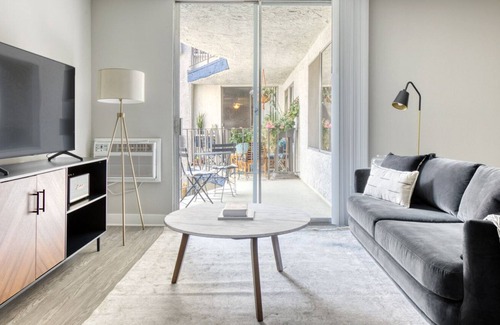 Tri-West Apartment | Luxe West Hollywood 1BR w/ Pool & Gym, walk to Sunset Blvd, by Blueground