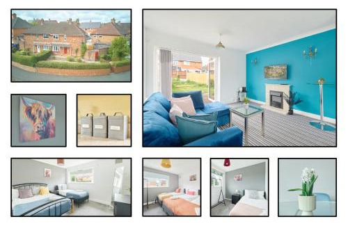Stoke-on-Trent House | Luxehome-3BR-7guest-Freeparking-garden