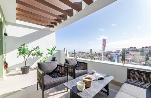 Mijas Apartment | Luxury 2BD Flat - Pools - Parking - Spa - Gym