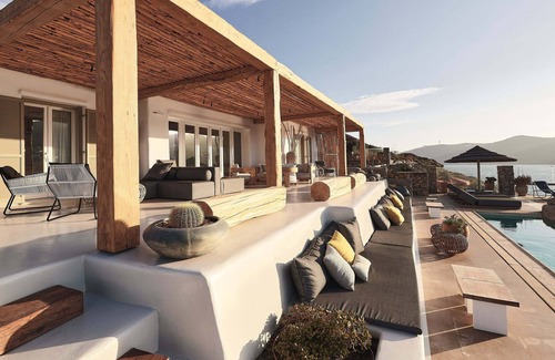 Ftelia Villa | Luxury 7BDR Villa ✓private pool✓direct beach access✓outdoor gym✓ideal for groups