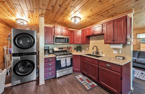 Luzerne Cabin | Luxury Cabin with Hot Tub! On Private 10 Acres, Hiking and ATV Trails