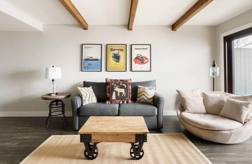 Mont-Tremblant House | Luxury Condominium with Rustic Minimalist Style