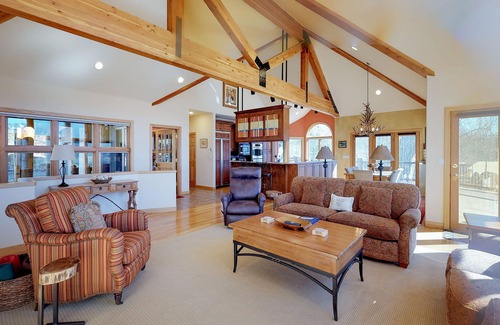 Hamilton Creek House | Luxury Home with Upscale Fixtures, WiFi, Private Hot Tub, & Mountain Views