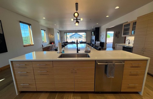 Whitefish Condo | LUXURY Penthouse w/hot tub overlooking Whitefish, close to Glacier. 3/3.5bath