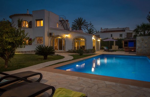 Almadrava Beach Villa | Luxury villa 200 m. on the beach pr.pool, 1250sqm garden, wellness, darts, table tennis