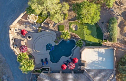 County Island House | LUXURY w/City Views: Casita, Htd Pool, Spa, Putt Green, Bikes, Pool Table, Games
