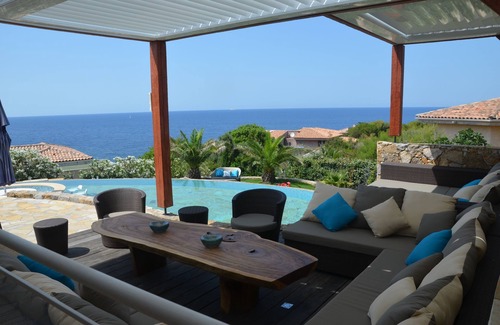 Marine de Saint Ambroggio Villa | Magnificent sea view, small cove at 50m, beaches and shops on foot