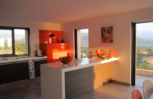 Cirendinu Villa | Magnificent villa facing Pinarello. Exceptional panoramic sea and mountain views