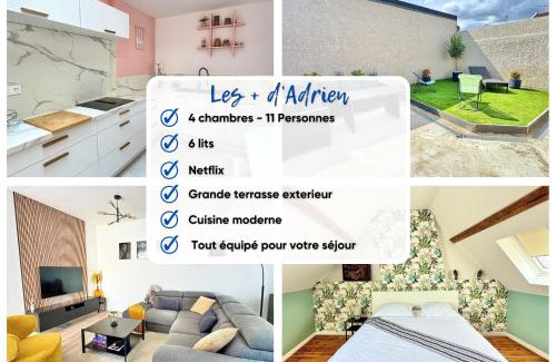 Saint-Honore - Jeanne d'Arc House | Maison design 11 pers -Terrasse -Netflix -Confort
