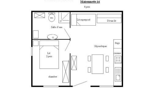 Grospierres Ski Chalet | Maisonette #16, 4 Pers, Domaine De Ribiere