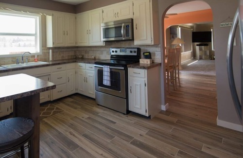 Manistee House | Manistee Channel Waterfront Home with Boat Dock