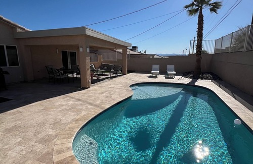 Lake Havasu City House | Maxey’s Havasu Hacienda, Private Pool, Lake View and Large Detached Game Room.