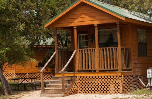 Lakehills Resort | Medina Lake Camping Resort Cabin 6