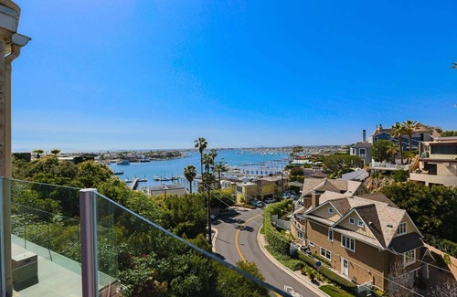 Corona del Mar Villa | Mediterranean Escape! Great for Families, Panoramic Views from Balconies, Walk to the Beach