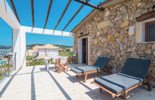 Arillas Apartment | 'Mirage Arillas Honeymoon Studio' with Sea View, Shared Pool & Wi-Fi