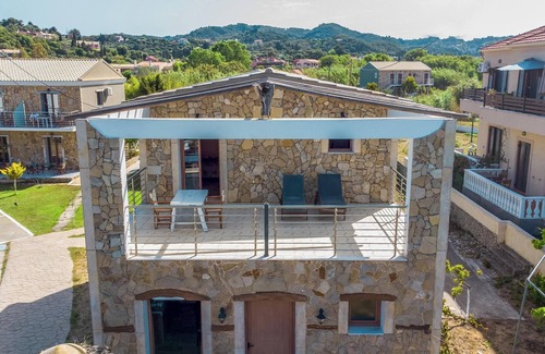 Arillas Apartment | 'Mirage Arillas Honeymoon Studio' with Sea View, Shared Pool & Wi-Fi
