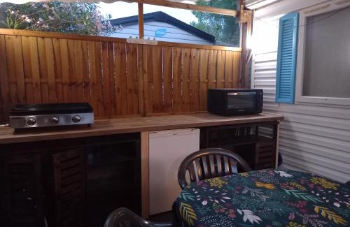 La Tamarissiere Other | Mobil Home climatisé avec terrasse dans camping l'Escale, calme, à 20 mn à pied de la plage