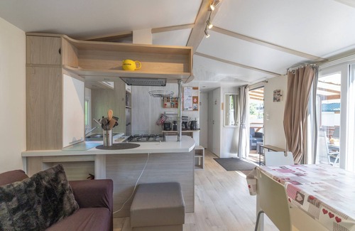 Samoens RV Rental | Mobile Home '5 Pers - Camping Samoens' with Mountain View and Private Terrace