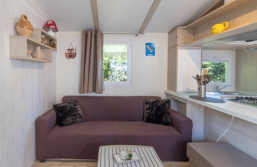Samoens RV Rental | Mobile Home '5 Pers - Camping Samoens' with Mountain View and Private Terrace