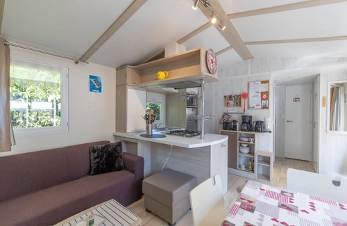 Samoens RV Rental | Mobile Home '5 Pers - Camping Samoens' with Mountain View and Private Terrace