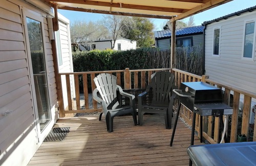 Torreilles-Plage House | Mobile home at camping les dunes