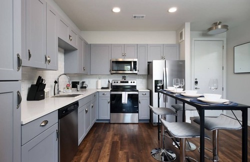 Southtown Apartment | Modern 2BR Retreat w Gym&Parking Near Rvrwalk&Dome