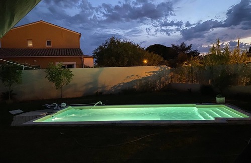 Fleury Villa | Modern 3 bedroom, 2 bathroom villa, private garden & pool, 10 minutes from beach